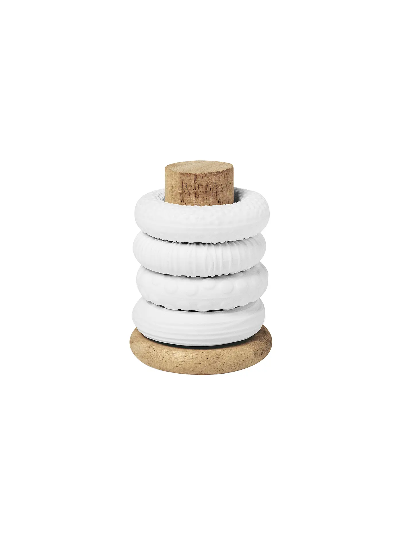 RAEDER | Serviettenringe 4er Set Weiss | 